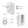 Wireless Doorbells Rings 1 Thousand FT Operating Range IP44 Waterproof Door Chime With 1 Plug Receiver Chimes 52 Melodies LED Indicator Bells For Office Apartment House